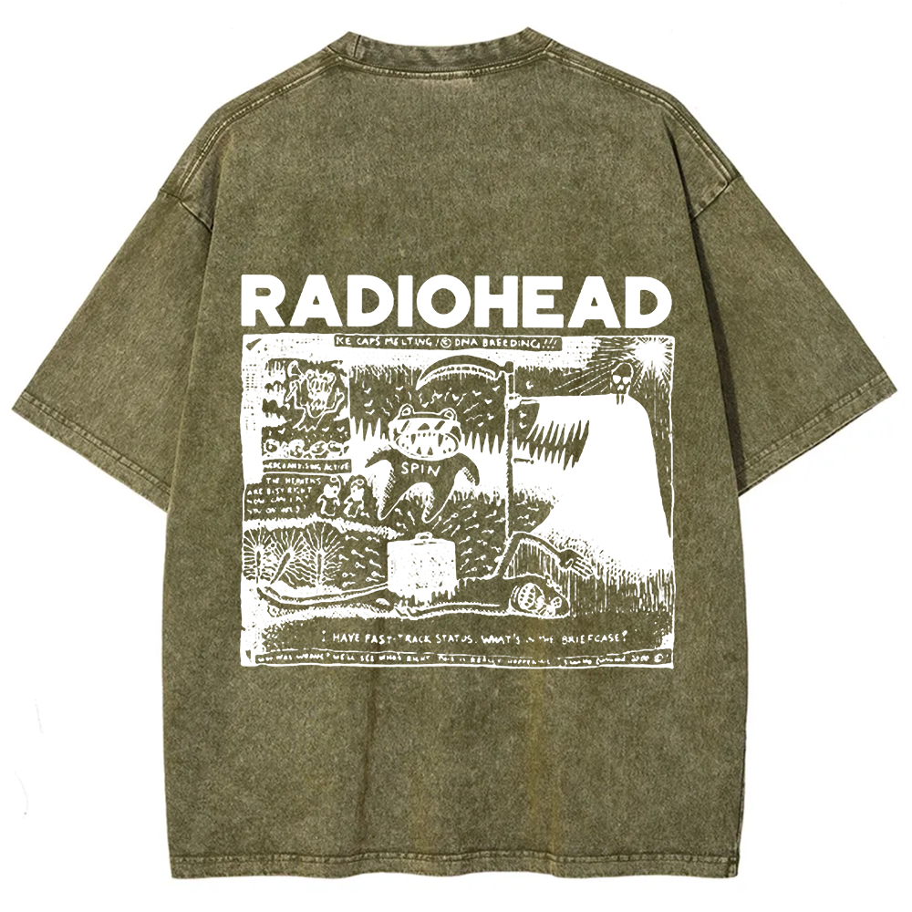 Unisex Cotton Radiohead Rock Band t-Shirt