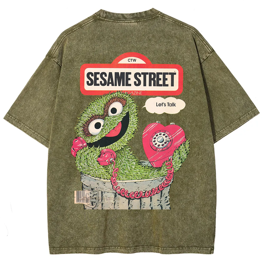 Ttalk Dirty Illustration Printed  t-Shirt