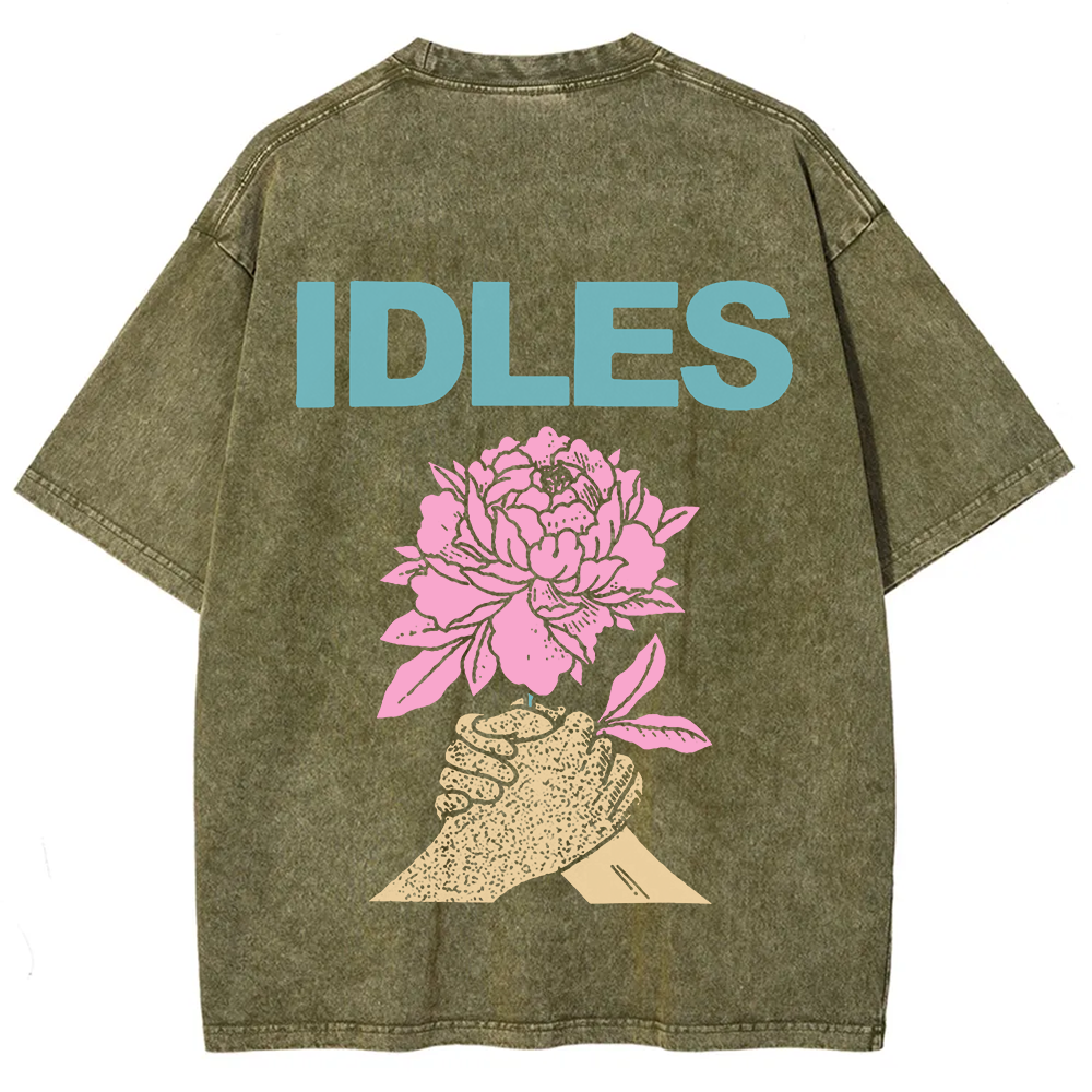  Idles Band Vintage Washed  t-Shirt