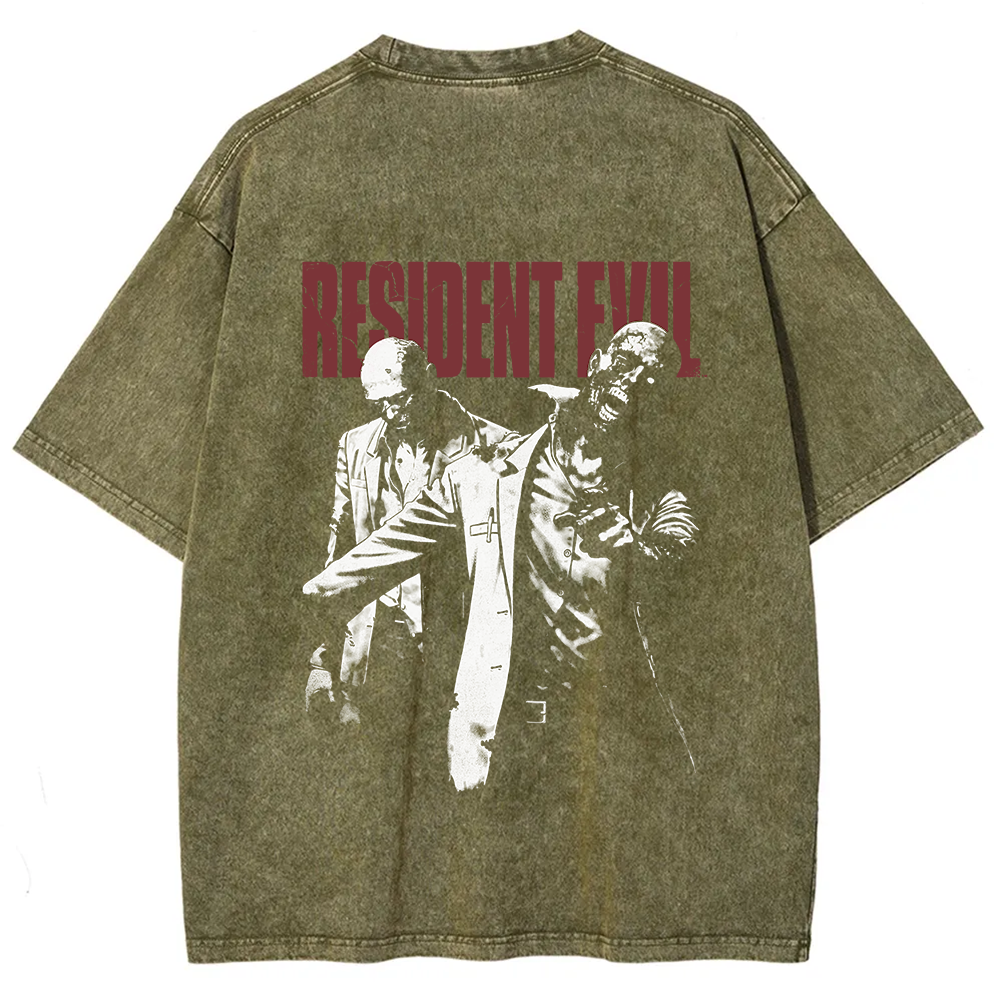 Unisex Vintage Washed Resident Evil Two Zeds t-Shirt
