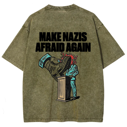 Vintage Washed Make Nazis Afraid Again t-Shirt