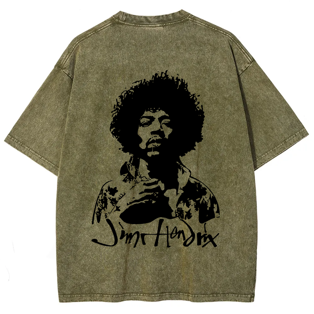 The Jimi Hendrix Experience Band Casual Printed t-Shirt