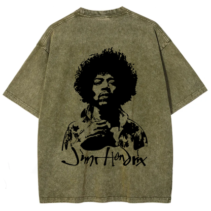 The Jimi Hendrix Experience Band Casual Printed t-Shirt