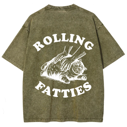 Unisex Rolling Fatties Print Classic t-Shirt