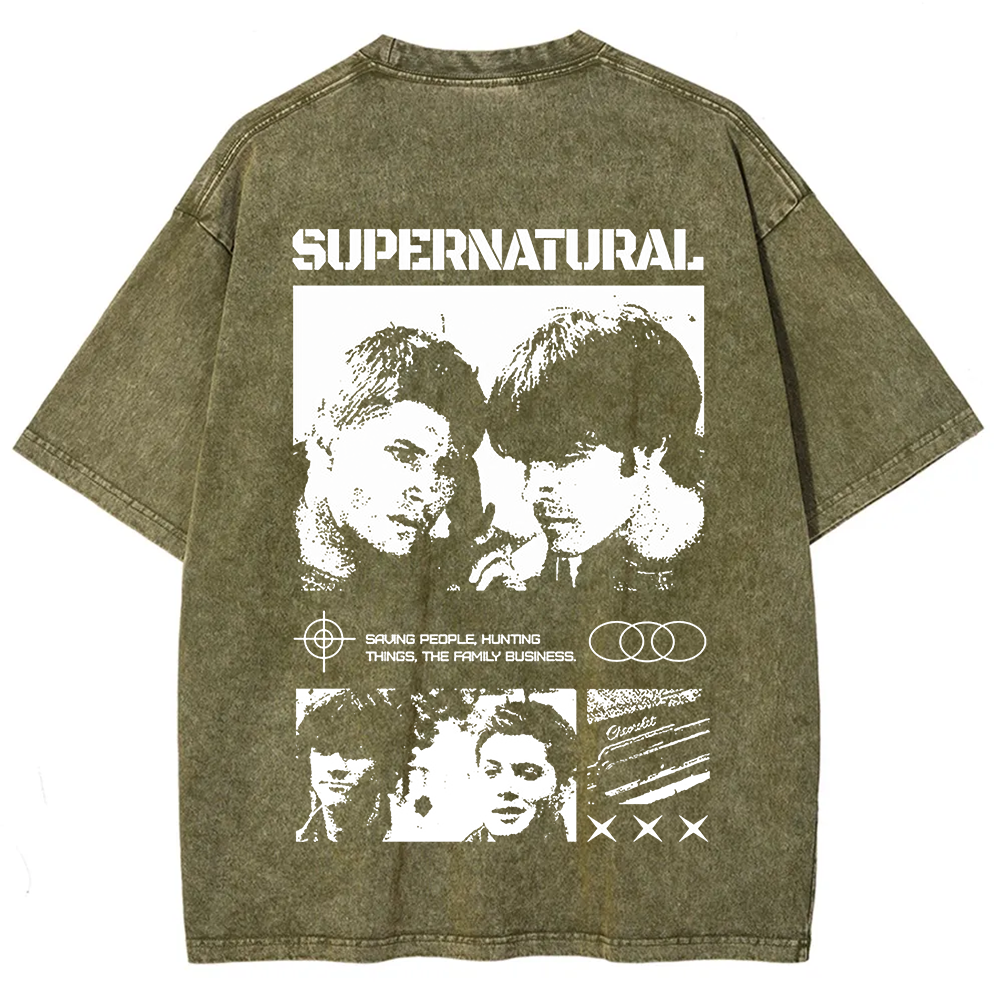 Supernatural TV Series Washed t-Shirt