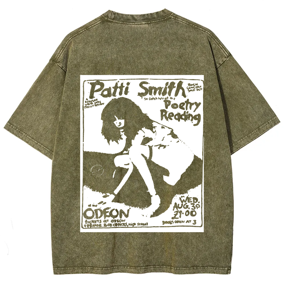 Patti Smith Celebrities Washed t-Shirt