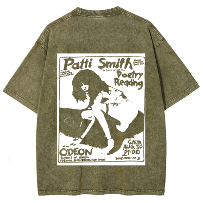 Patti Smith Celebrities Washed t-Shirt