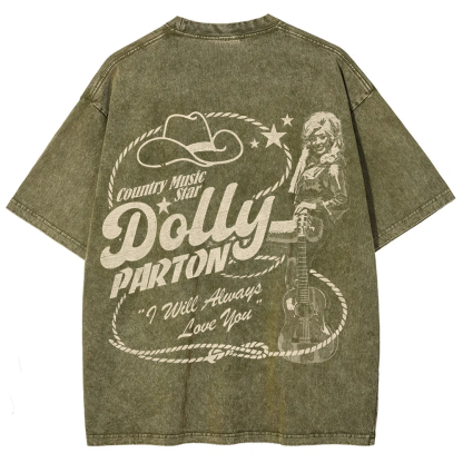 Dolly Parton Singer Washed t-Shirt