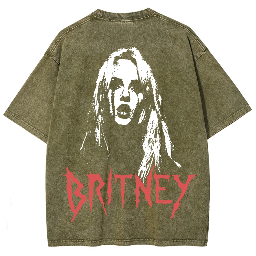 Britney Singer Washed t-Shirt