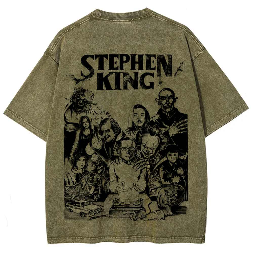 Unisex Casual Stephen King Celebrities Printed t-Shirt