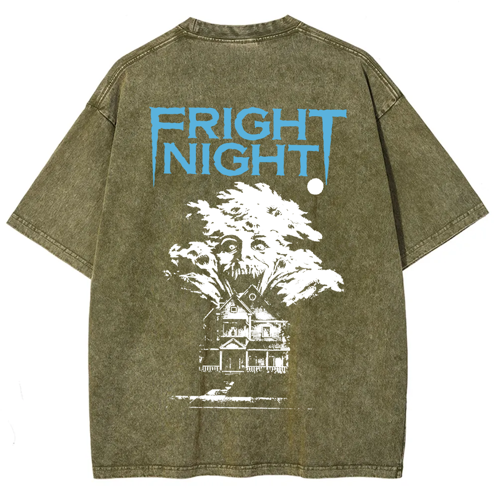 Unisex Vintage Washed Fright Night t-Shirt