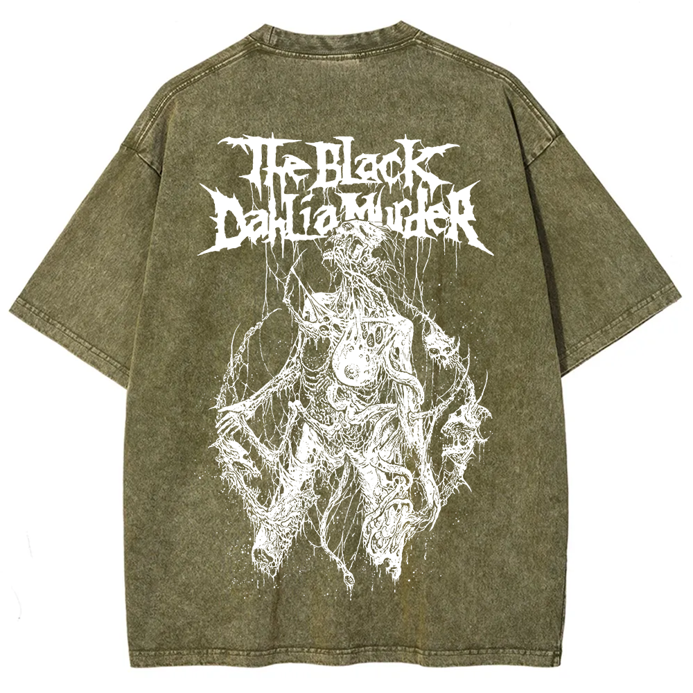 Unisex Vintage The Black Dahila Zombie t-Shirt