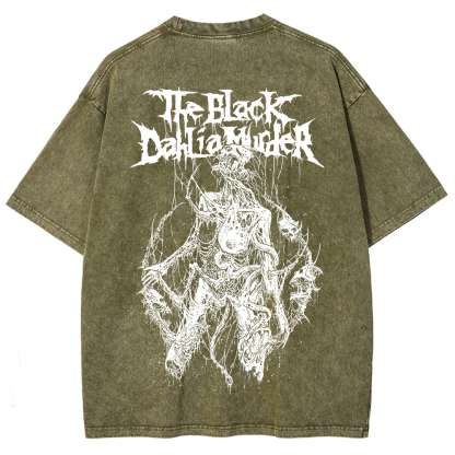 Unisex Vintage The Black Dahila Zombie t-Shirt