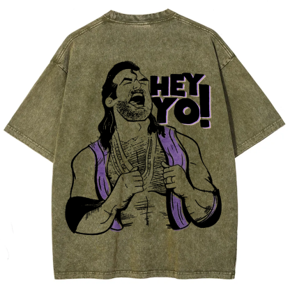 WWE Razor Ramon-Scott Hall HEY YO Casual Printed t-Shirt