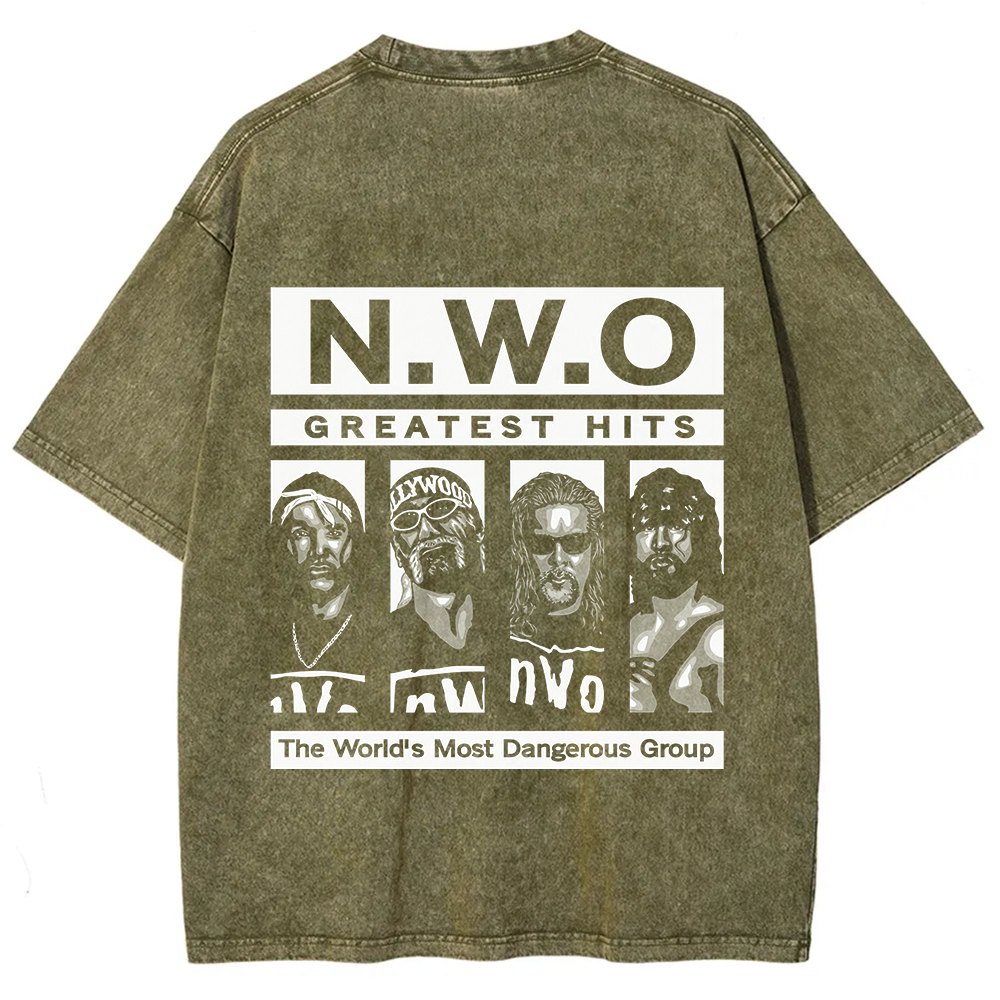 WCW NWO - Classic New World Order Washed t-Shirt