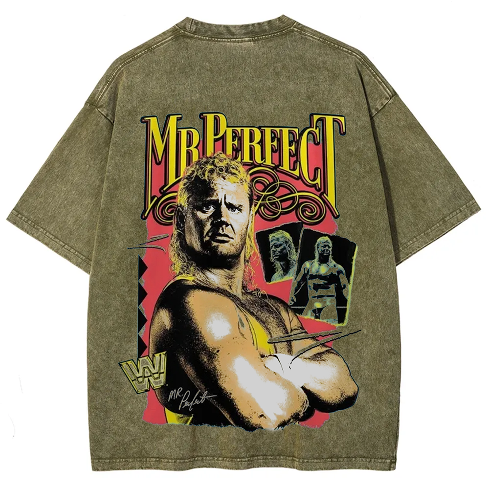 WWE Mr. Perfect Wrestling Casual Printed t-Shirt