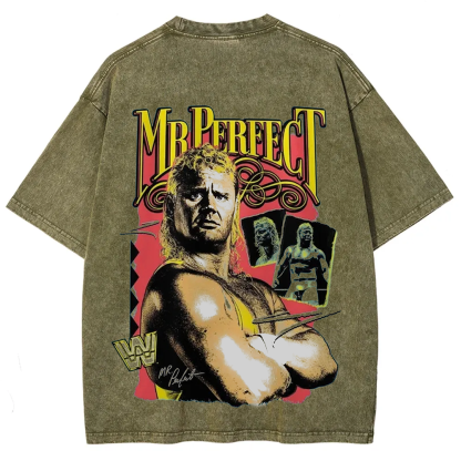 WWE Mr. Perfect Wrestling Casual Printed t-Shirt