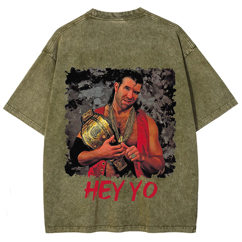 WWE Razor Ramon-Scott Hall HEY YO Casual Printed t-Shirt