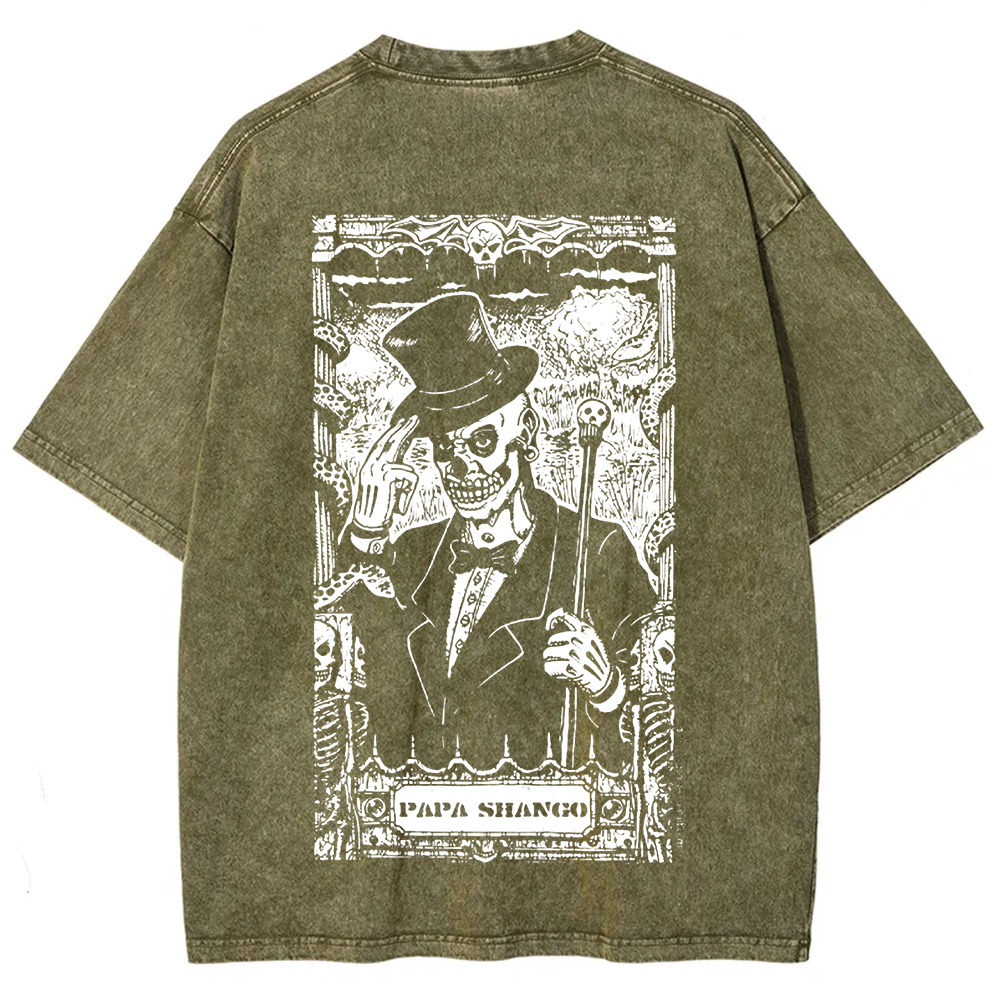 WWE Papa shango Washed  t-Shirt