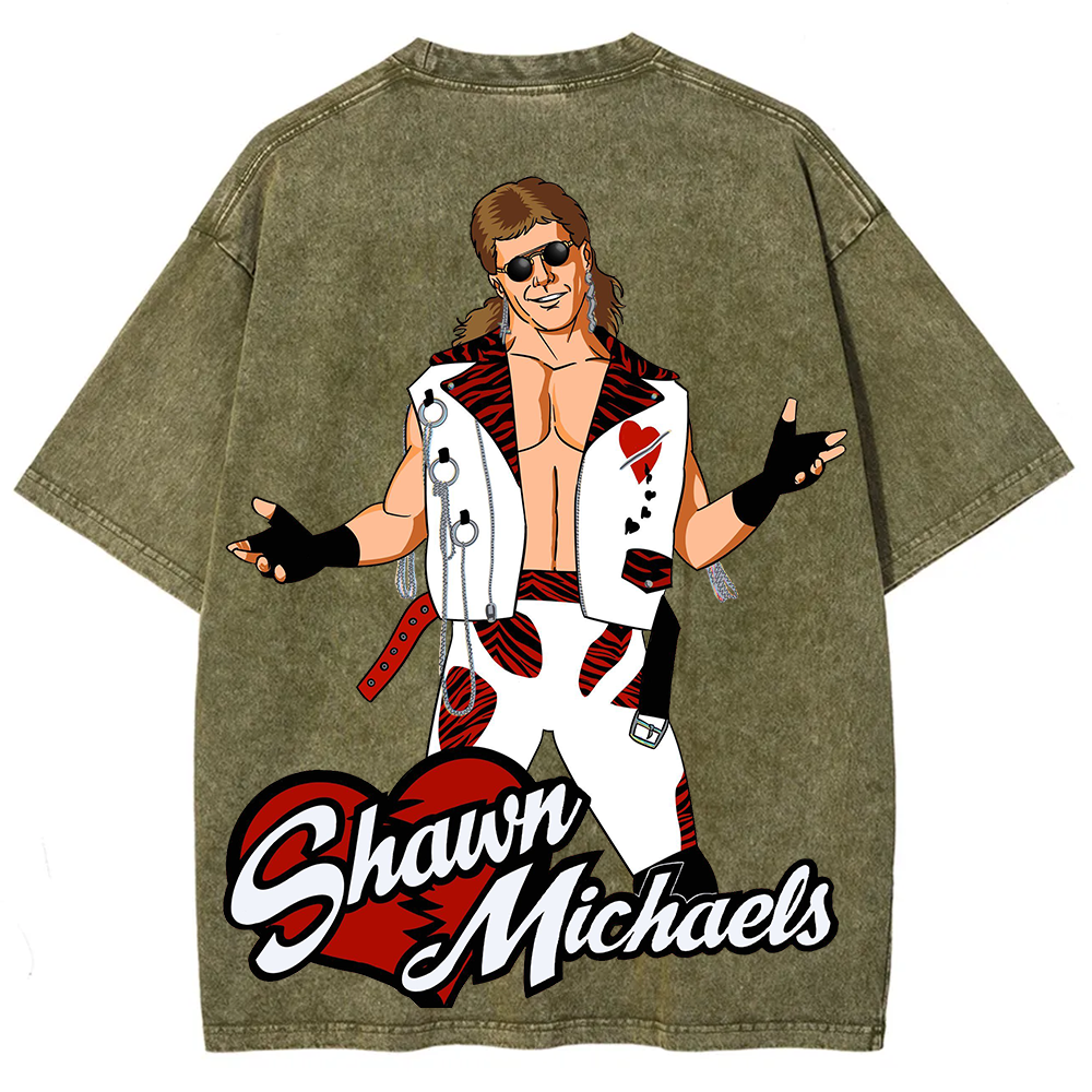 WWE Shawn Michaels Casual Printed t-Shirt