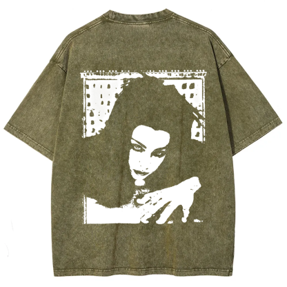 Unisex Vintage Washed Amy Lee Singer t-Shirt