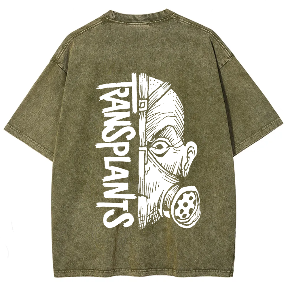 Unisex Vintage Washed Transplants Band t-Shirt