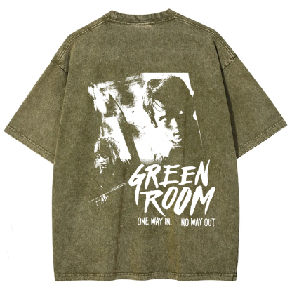 Unisex Vintage Washed  Green room horror movie 2015 t-Shirt