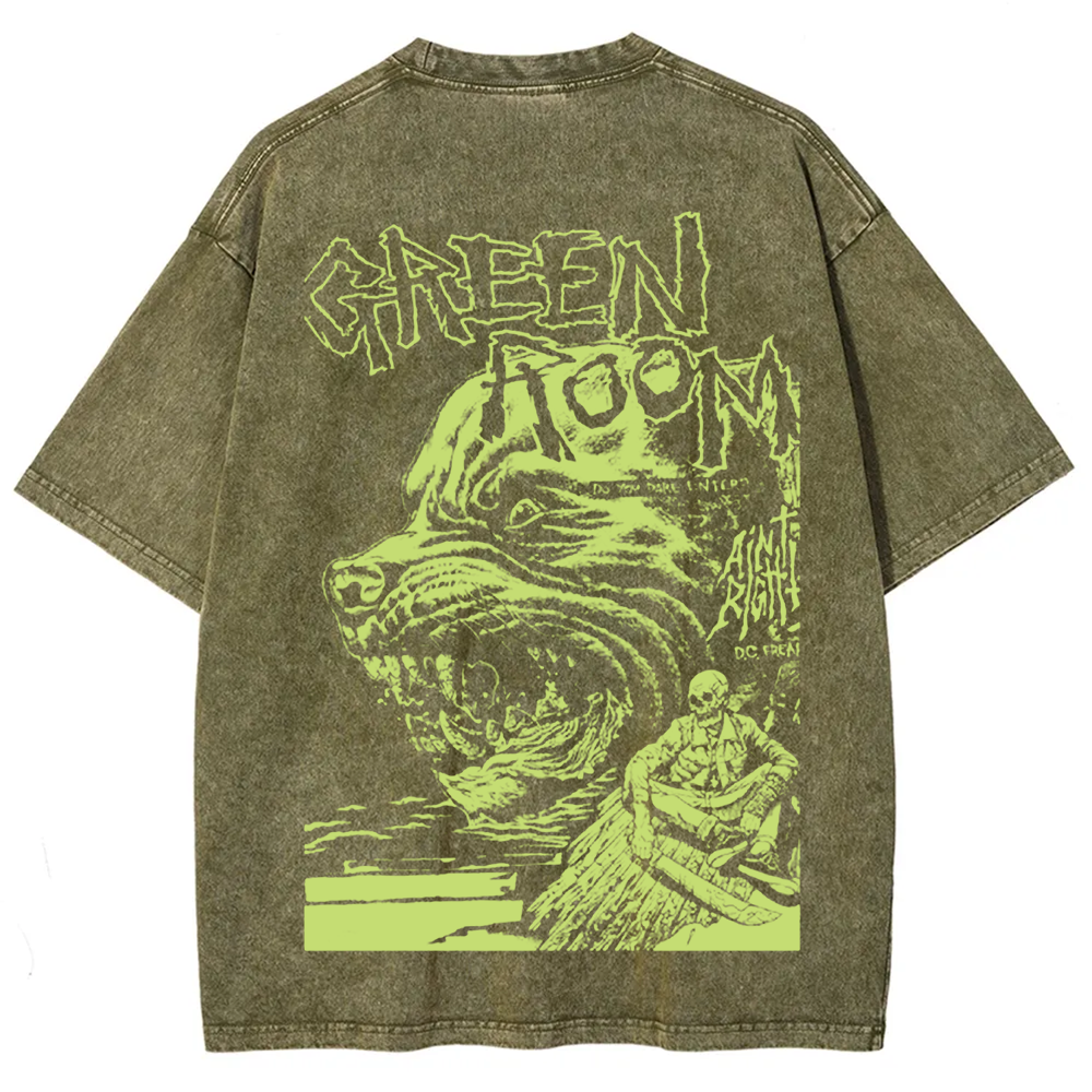 Unisex Vintage Washed  Green room horror movie 2015 t-Shirt