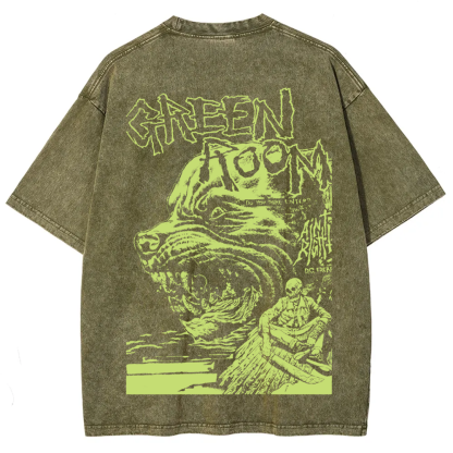 Unisex Vintage Washed  Green room horror movie 2015 t-Shirt
