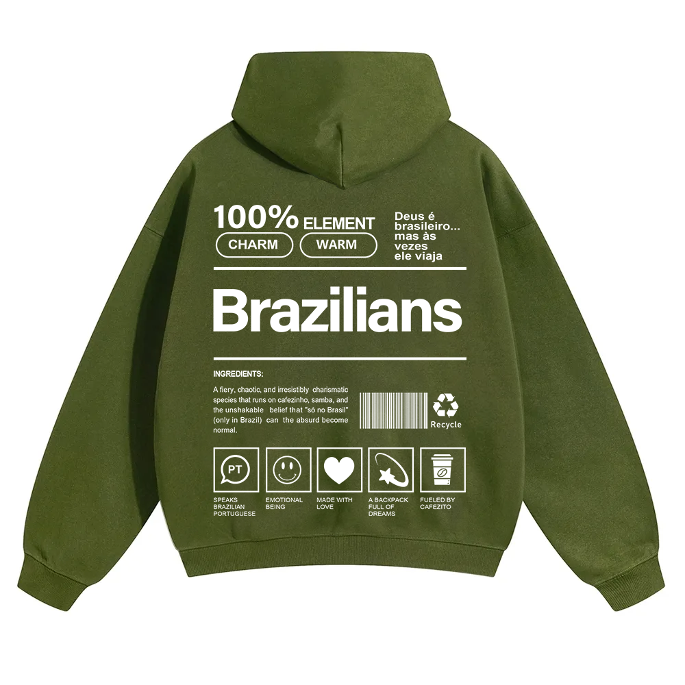 Brazilians Unisex Fit Color Hoodie wearishow