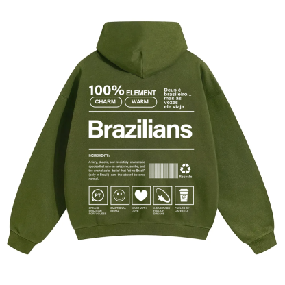 Brazilians Unisex Fit Color Hoodie wearishow