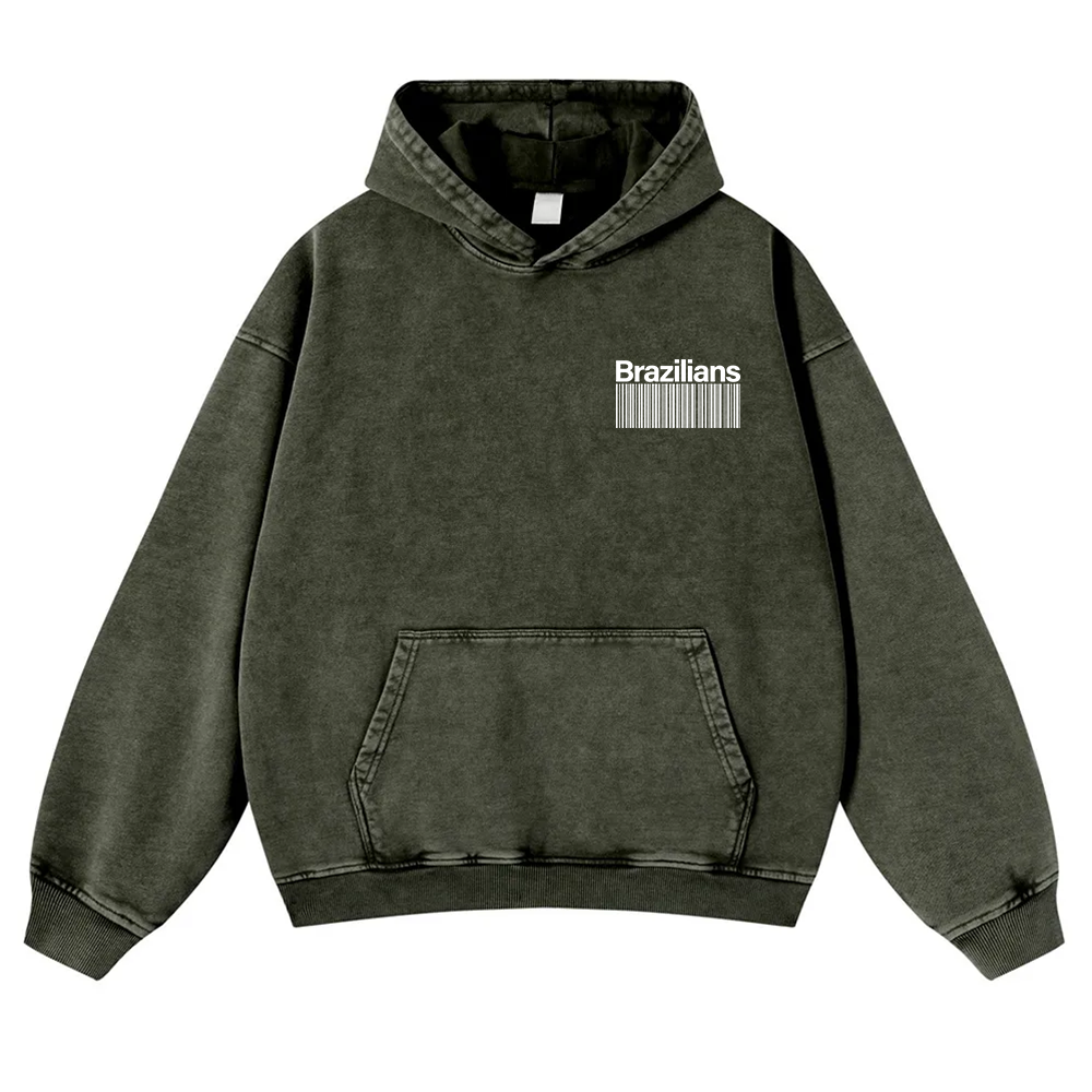 Brazilians Unisex Fit  Washed Hoodie wearishow