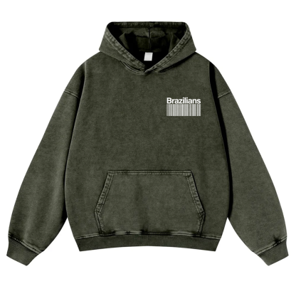 Brazilians Unisex Fit  Washed Hoodie wearishow