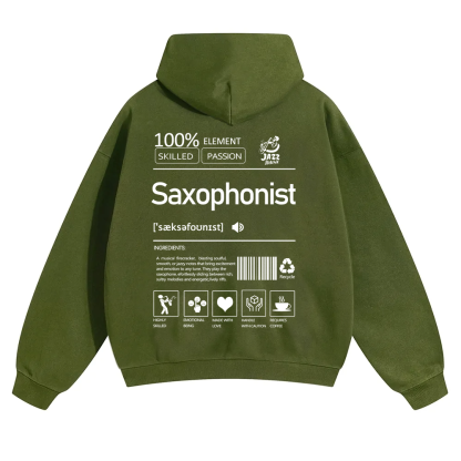 Saxophonist Unisex  Hoodie wearishow