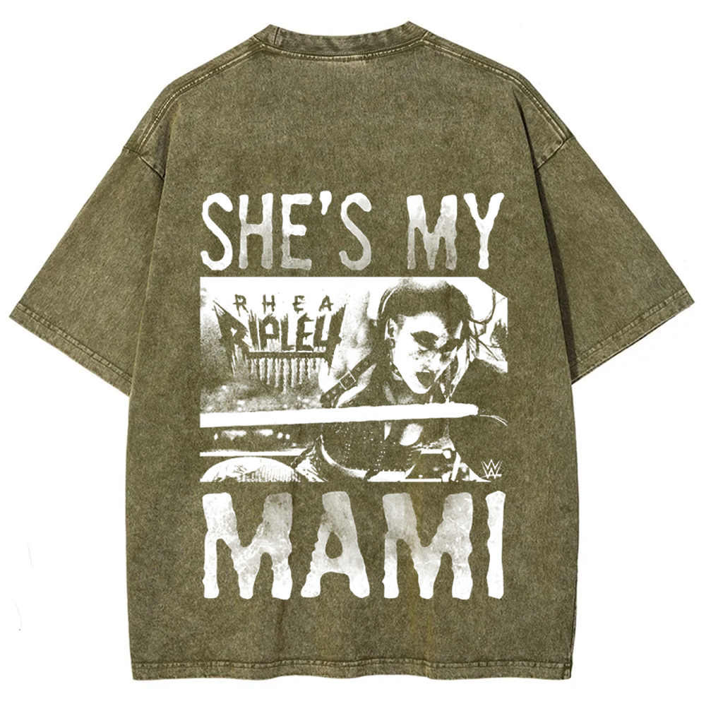 Unisex Vintage WWE Rhea Ripley "she is my mami " t-Shirt