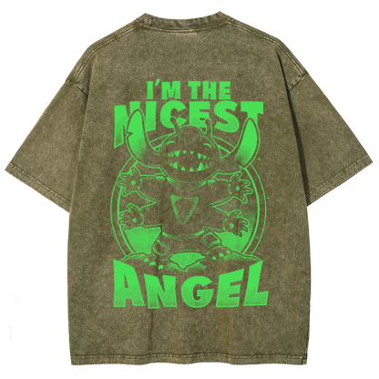 Unisex Vintage Cute Alien Nice Angel t-Shirt