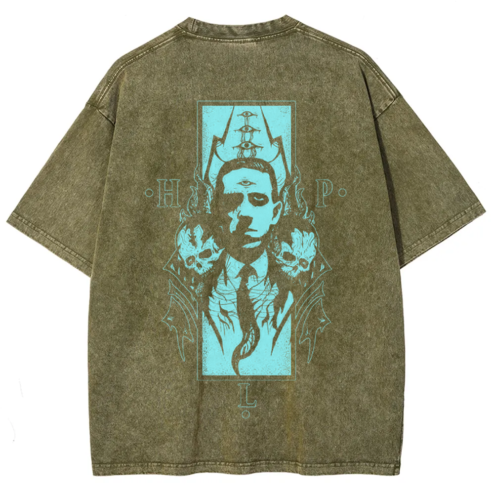 Unisex Vintage H.P. Lovecraft Celebrities  t-Shirt