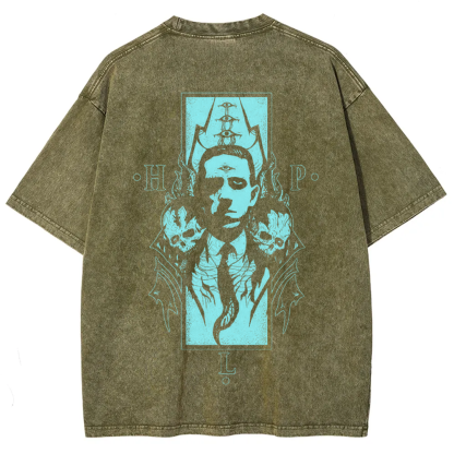 Unisex Vintage H.P. Lovecraft Celebrities  t-Shirt