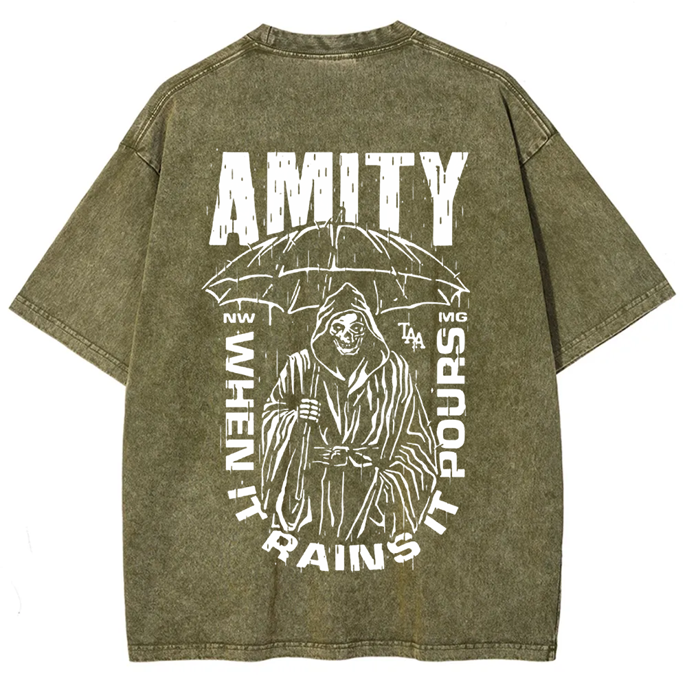 Unisex Vintage The Amity Affliction Band  t-Shirt