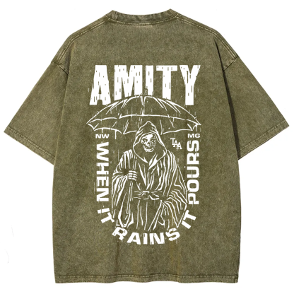 Unisex Vintage The Amity Affliction Band  t-Shirt