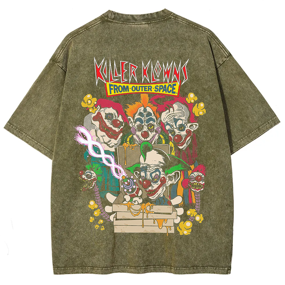 Unisex Vintage Killer Klowns from Outer Space Horror Movie t-Shirt