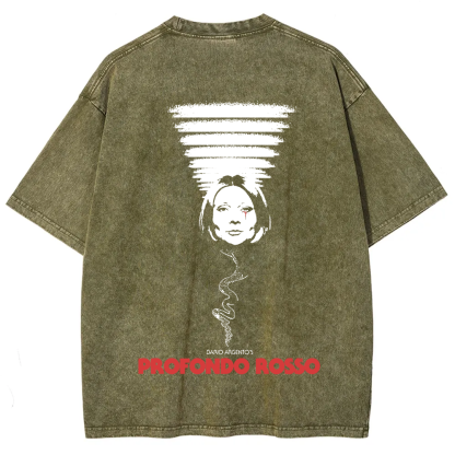 Unisex Vintage Deep Red Horror Movie t-Shirt