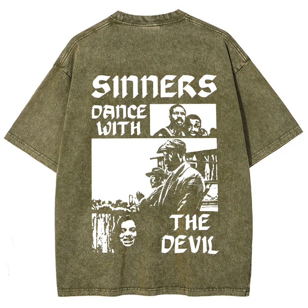 Unisex Vintage  Sinners Horror Movie t-Shirt