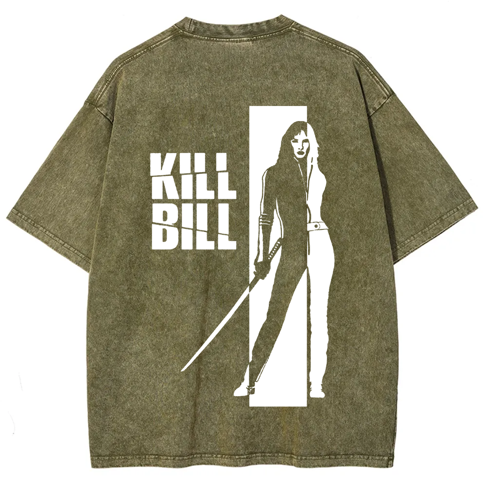 Unisex Vintage  Kill Bill Horror Movie t-Shirt