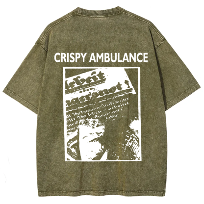 Unisex Vintage Crispy Ambulance Band t-Shirt
