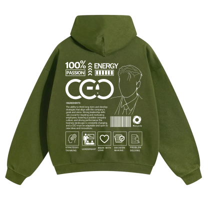 CEO Unisex Casual Print Hoodie