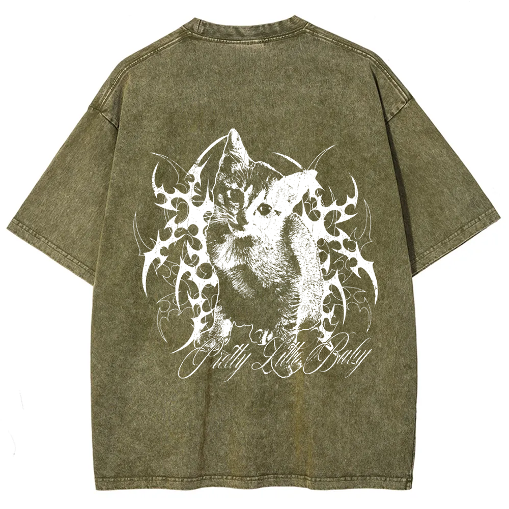 Unisex Vintage Pretty Little Cat t-Shirt