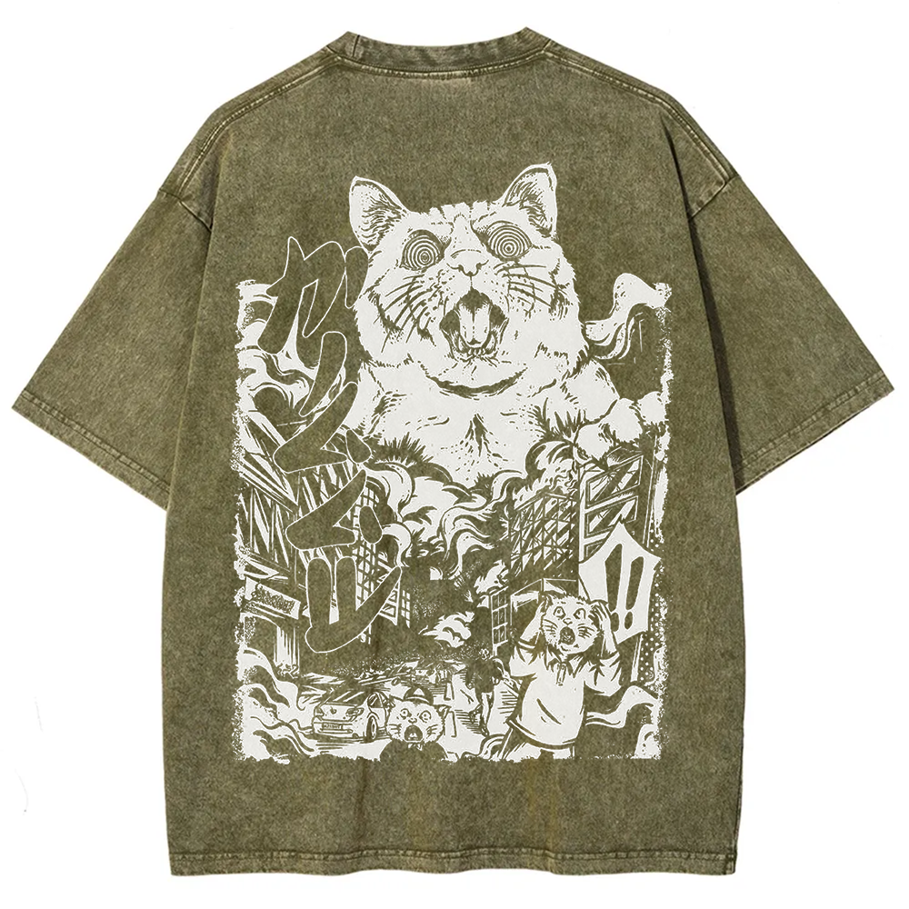 Unisex Vintage Monster Cat t-Shirt