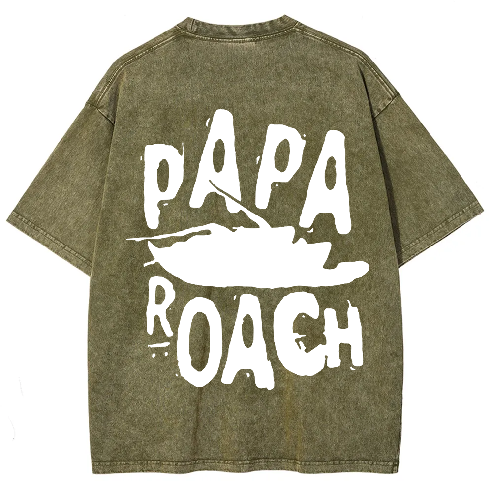 Unisex Vintage Papa Roach Rock Band t-Shirt