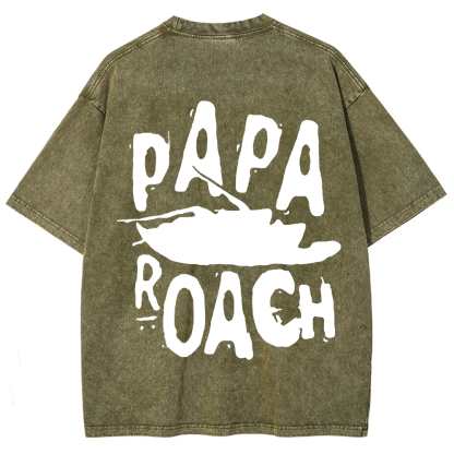 Unisex Vintage Papa Roach Rock Band t-Shirt
